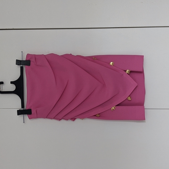 Hot Pink High Waisted Pencil Skirt - Picture 1 of 14
